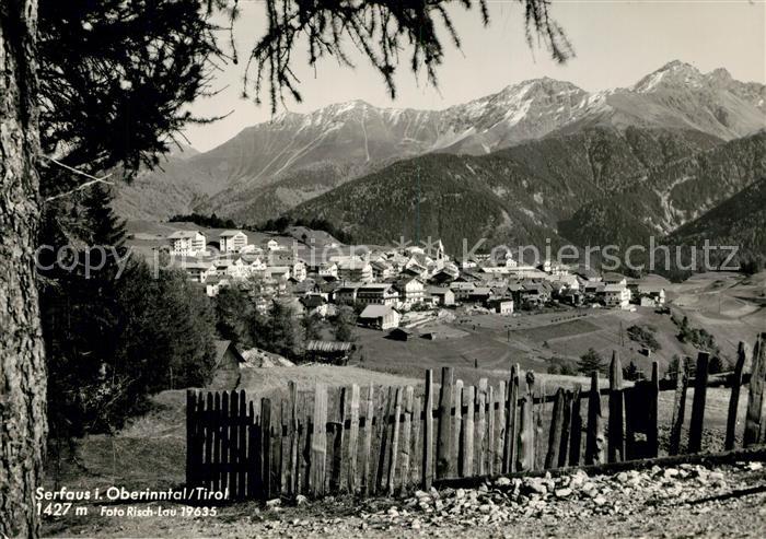 Serfaus Tirol Panorama Kirche