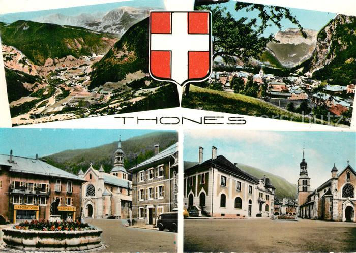 Thones Fliegeraufnahme Kirche Brunnen