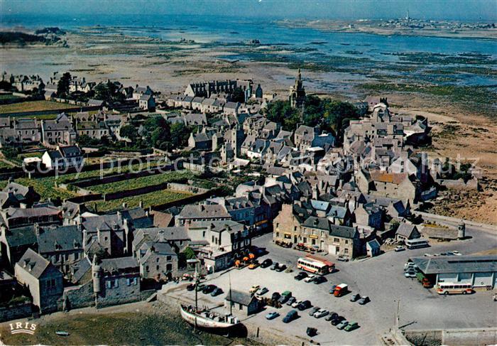 Roscoff Fliegeraufnahme avec ile de Batz