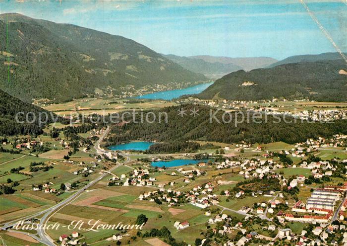 Ossiachersee Fliegeraufnahme Vassach St. Leonhard