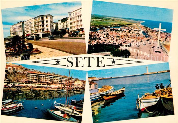 Sete Herault Hafen Fliegeraufnahme