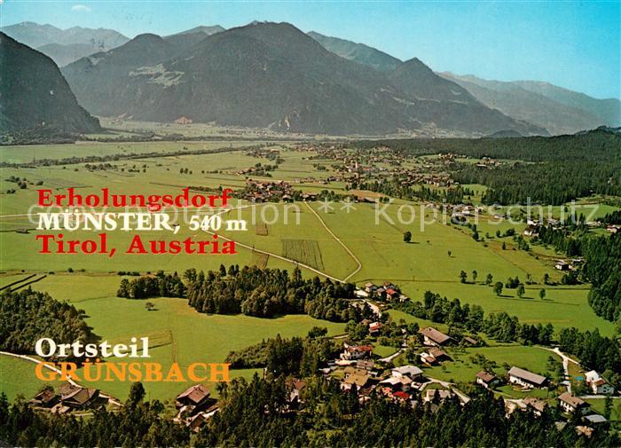 Muenster Tirol Fliegeraufnahme mit Kellerjoch