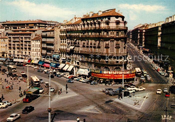 Marseille Bouches-du-Rhone Quai du Port et Rue de la Republique