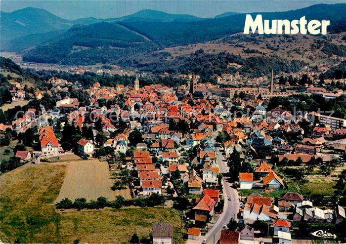Munster Haut Rhin Elsass Fliegeraufnahme
