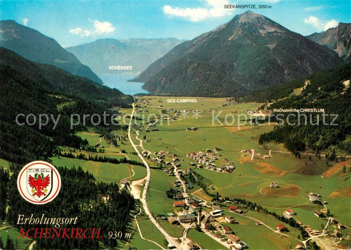 Achenkirch Fliegeraufnahme mit Achensee