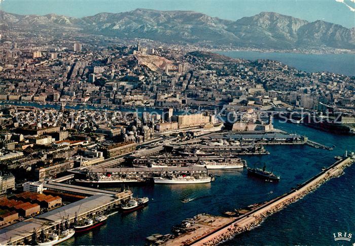 Marseille Bouches-du-Rhone Fliegeraufnahme Hafen Bassin de la Joliette