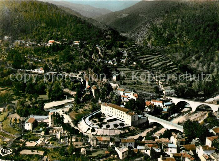 Le Collet-de-Deze Fliegeraufnahme Groupe Scolaire