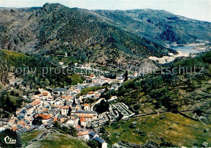 Villefort Lozere Fliegeraufnahme Au fond le Lac