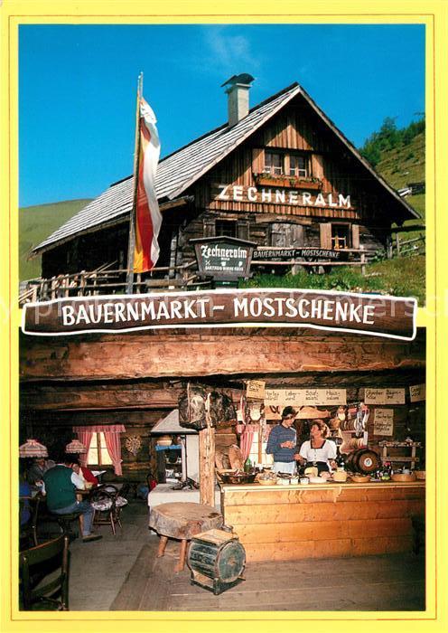 Innerkrems Krems Kaernten Zechneralm Bauernmarkt Mostschenke