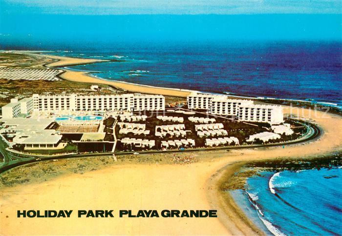 Lanzarote Kanarische Inseln Fliegeraufnahme Holiday Park Playa Grande