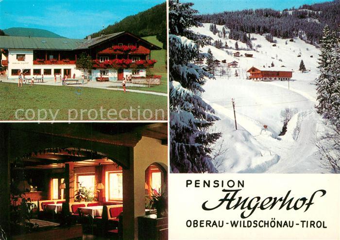Oberau Wildschoenau Tirol Pension Angerhof
