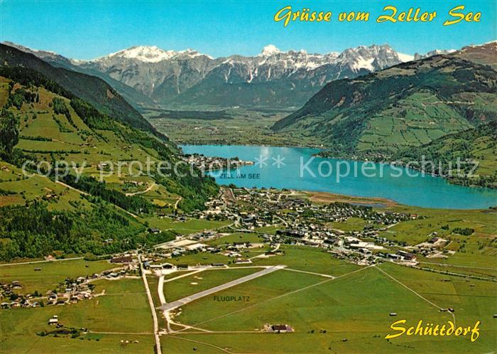 Schuettdorf Zell Fliegeraufnahme mit See