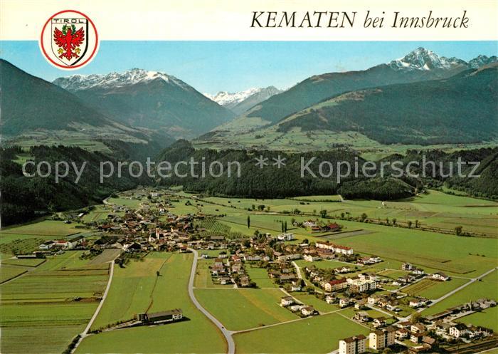 Kematen Tirol Fliegeraufnahme mit Rosskogel Selleraintal