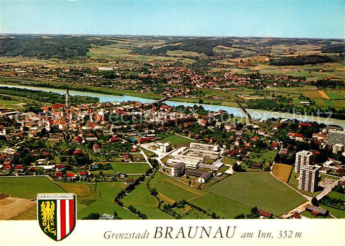 Braunau Inn Fliegeraufnahme