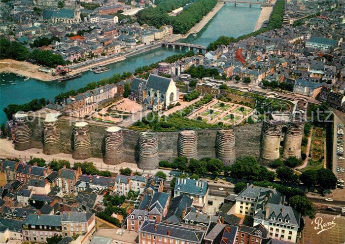 Angers Fliegeraufnahme Le Chateau