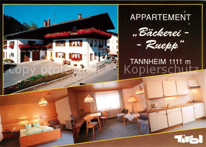 Tannheim Tirol Appartement Baeckerei Ruepp