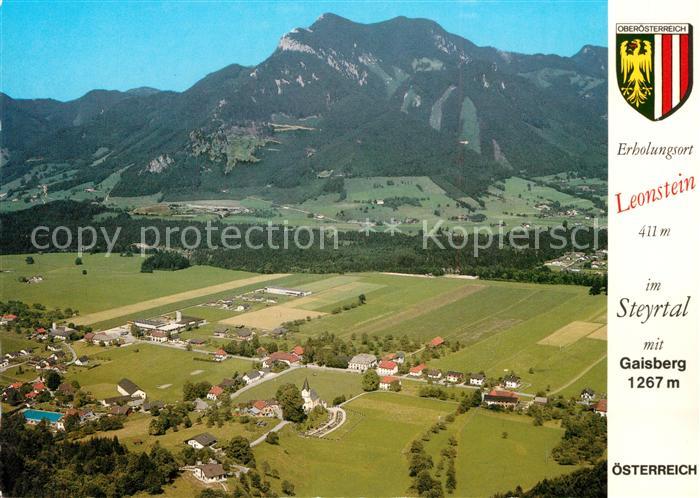 Leonstein Gruenburg Fliegeraufnahme mit Gaisberg im Steyrtal