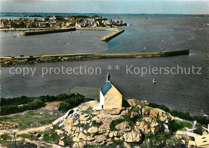 Roscoff Fliegeraufnahme Chapelle Sainte Barbe