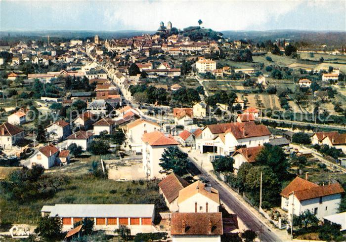 Gourdon Lot Fliegeraufnahme Quartier la Madeleine