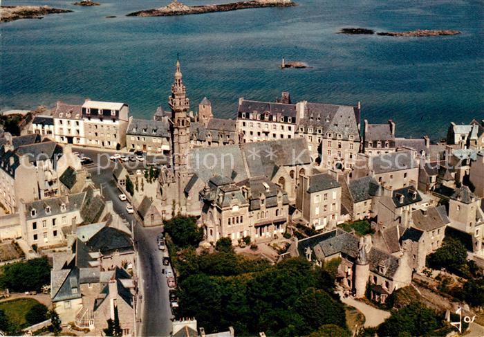 Roscoff Fliegeraufnahme Eglise