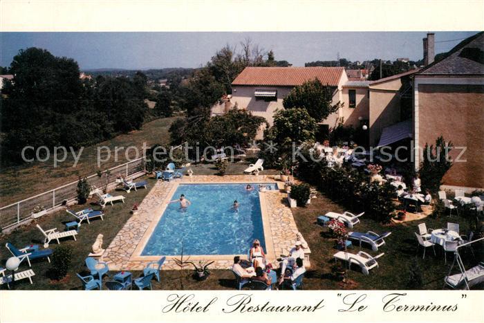 Gourdon 46 Lot Hotel Restaurant Le Terminus Pool