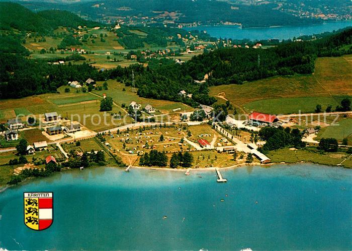 Keutschach See Fliegeraufnahme Camping Seger