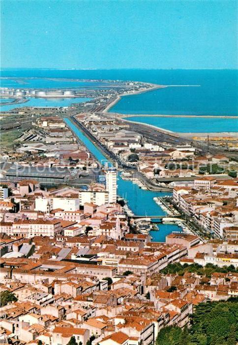 Sete Herault Fliegeraufnahme Ville et Canal