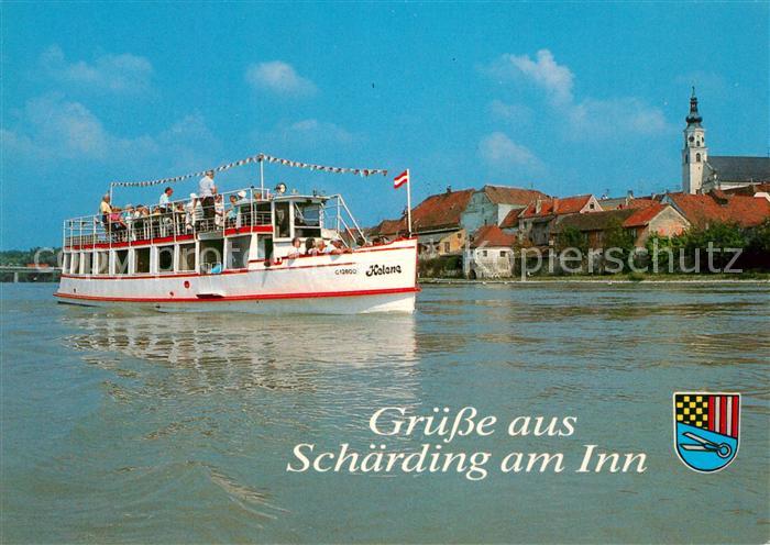 Schaerding Grenzstadt am Inn Ausflugsschiff Helene