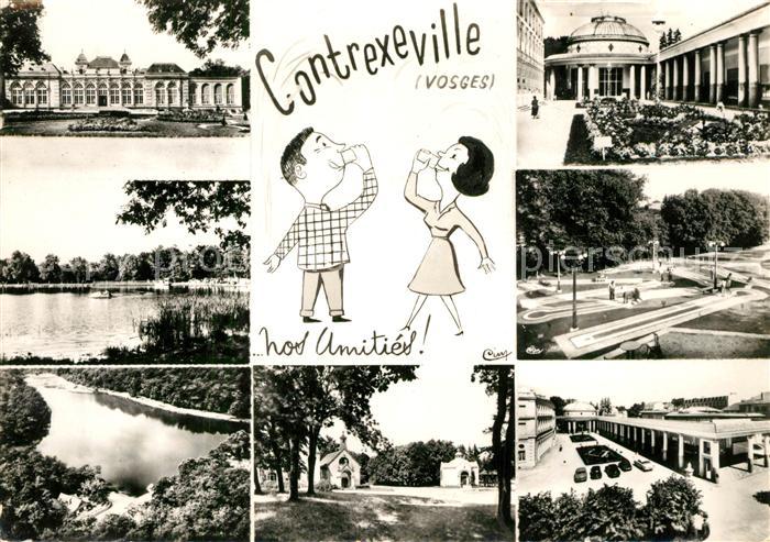 Contrexeville Vosges Casino Pavillon Minigolf See