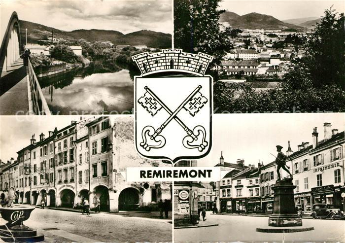 Remiremont Vosges La Moselle Arcades Monument du Volontaire vue Generale