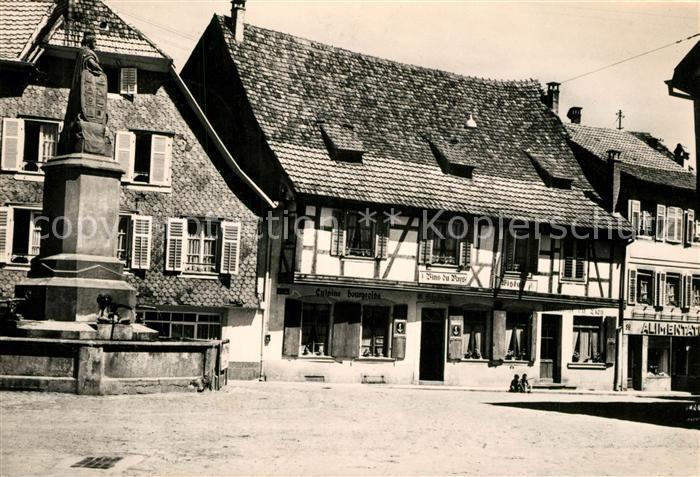 Ribeauville Haut Rhin Elsass Place de la Sinne Maison Alsacienne Restaurant du L