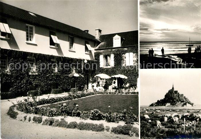 Mont-Saint-Michel Hotel de la Digue coucher de soleil a la mer