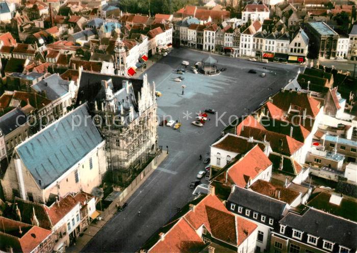 Oudenaarde Fliegeraufnahme Gothisch Stadhuis Laken