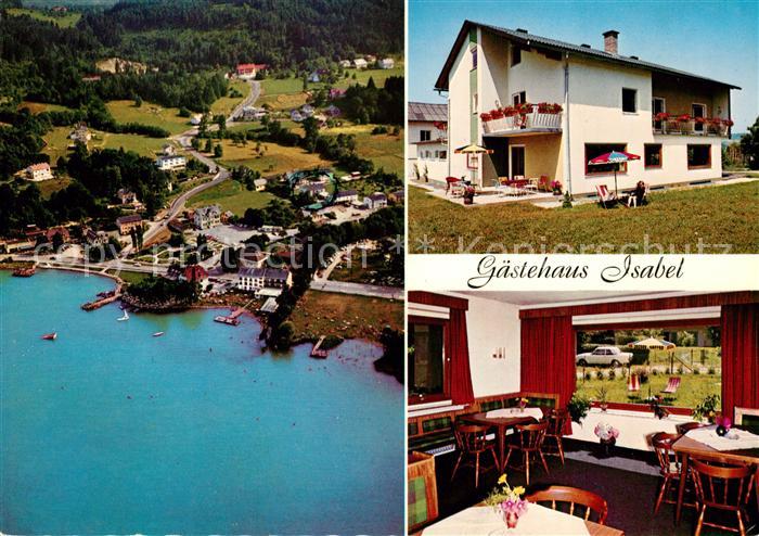 Reifnitz Woerthersee Gaestehaus Isabel Bucht Fliegeraufnahme