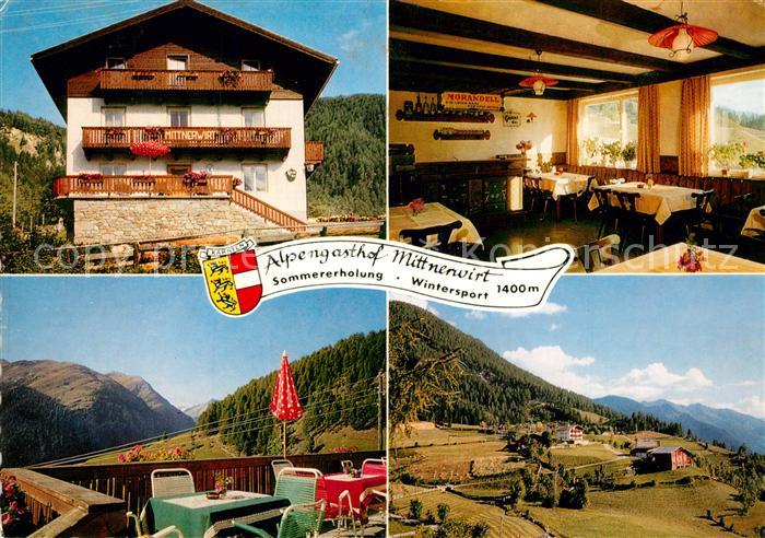 Doellach Kaernten Alpengasthof Mittnerwirt Terrasse Lands