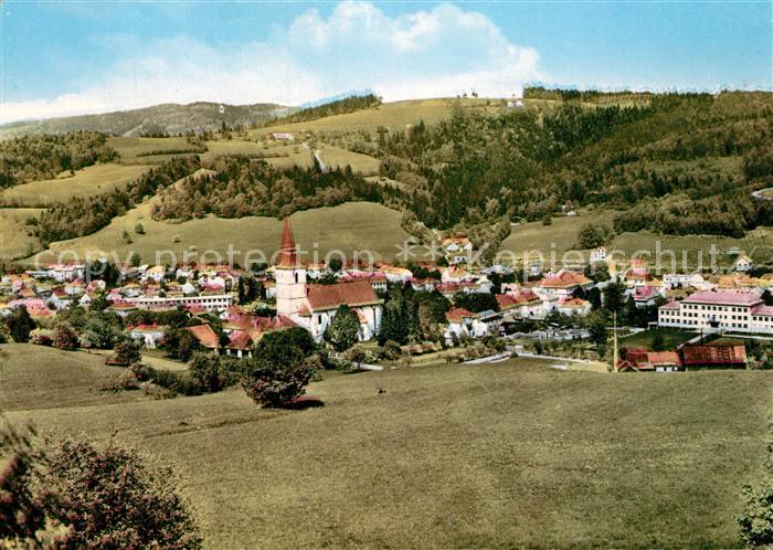 Hainfeld Niederoesterreich Ortsansicht mit Kirche Landschaftspanorama