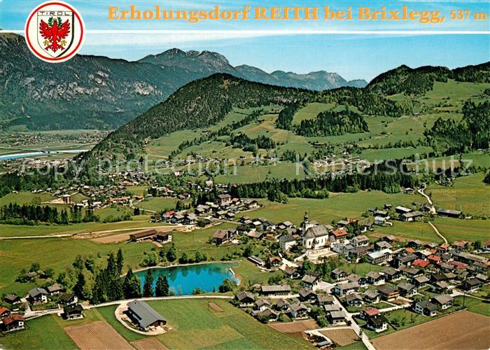 Reith Brixlegg Erholungsdorf Wintersportplatz Reithersee Alpen Fliegeraufnahme