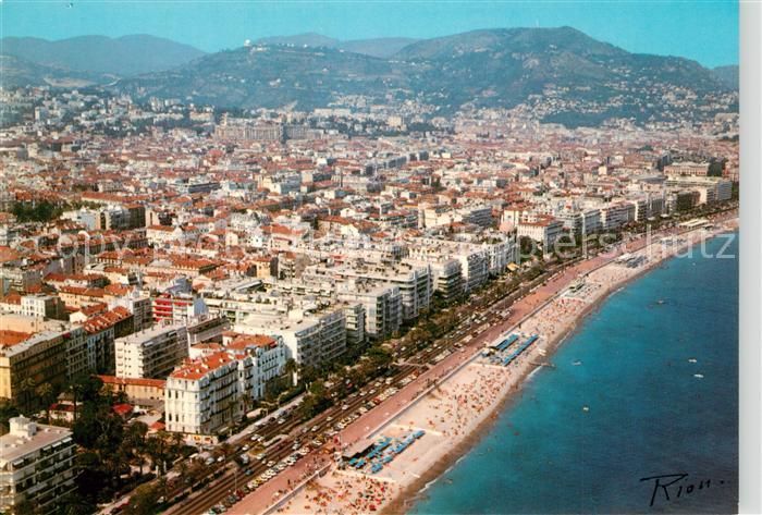 Nice Alpes Maritimes Promenade des Anglais Cote d Azur vue aérienne
