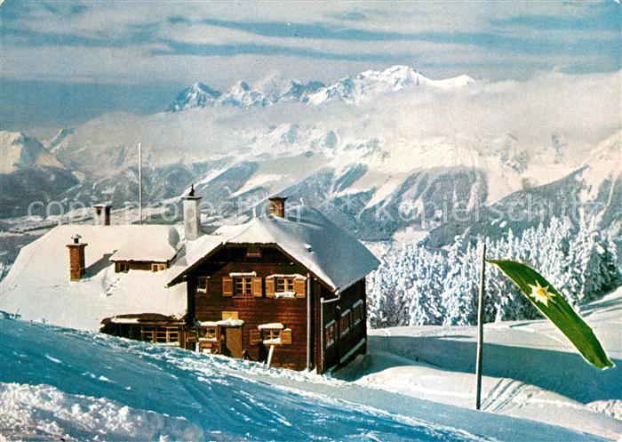 Schladmingerhuette Planei Blick gegen Dachstein Winterpanorama