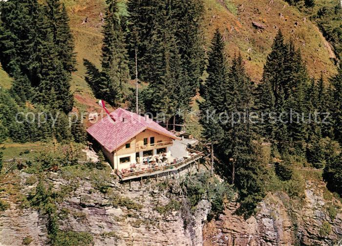 Nesselwaengle Tirol Berghaus Cafe Adlerhorst Fliegeraufnahme