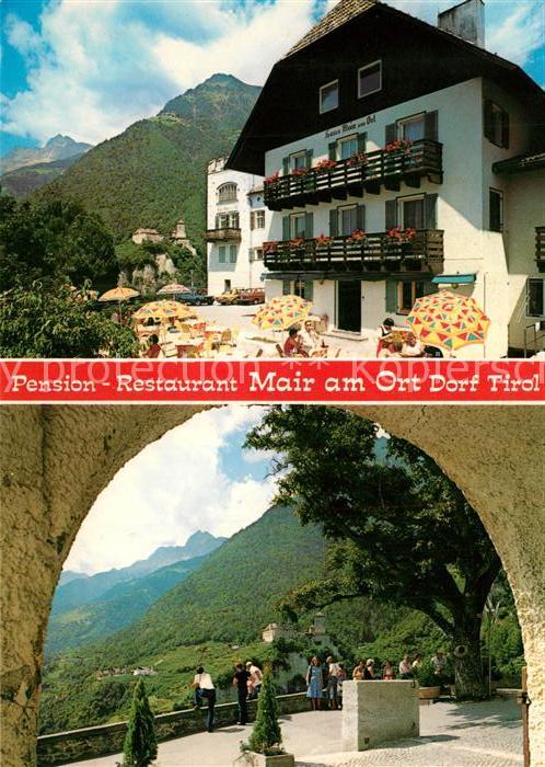 Dorf Tirol Pension Cafe Restaurant Mair Aussichtsp