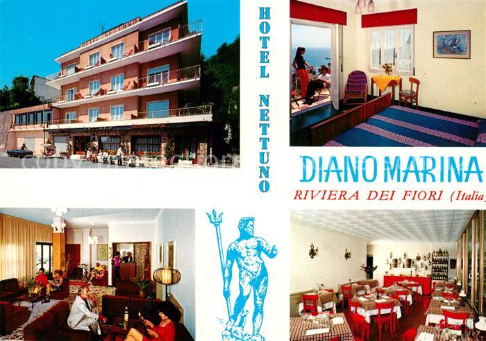 Diano Marina Imperia Liguria IT Hotel Nettuno Restaurant Fremdenzimmer