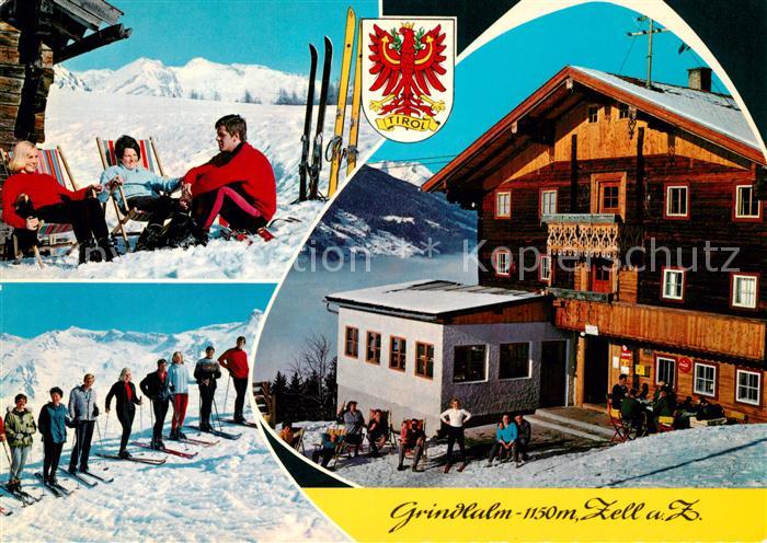 Zell Ziller Tirol Gasthof Grindlalm Enzian Sepp Wintersportplatz Zillertaler Alp