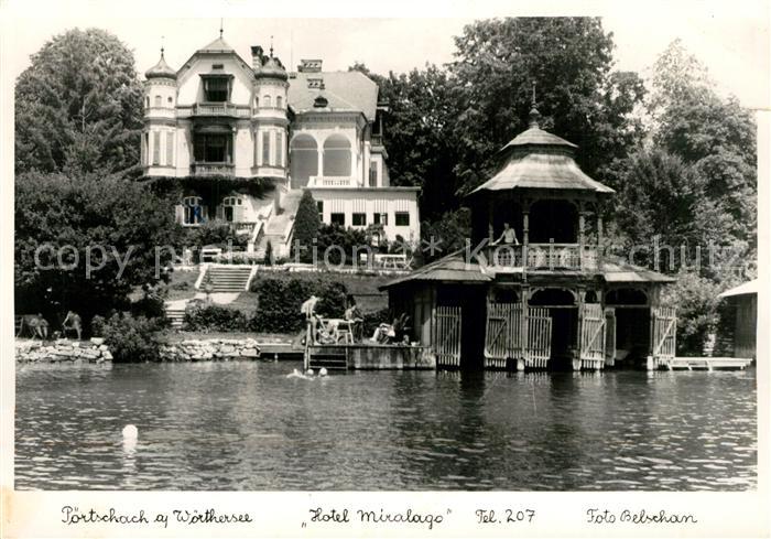 Poertschach Woerthersee Hotel Miralago Ansicht vom See aus