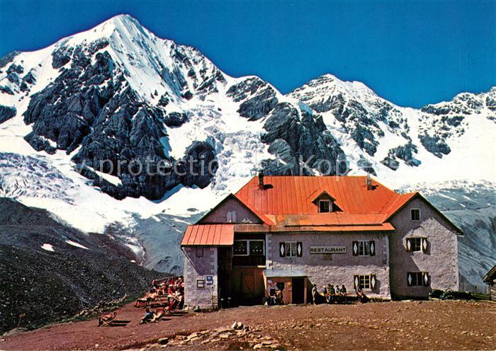 Sulden Solda Schaubachhütte mit Königspitze Bergrest