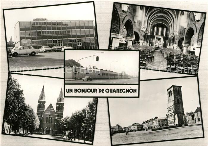 Quaregnon Kirche Innenansicht Turm Gebaeude
