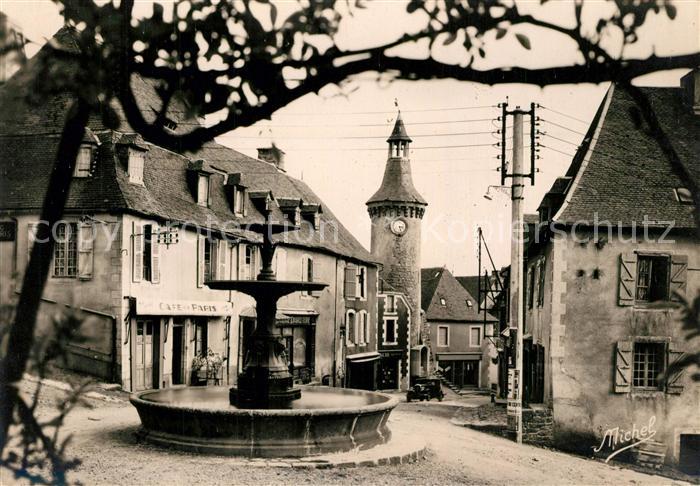 Meymac La Fontaine et l_Horloge