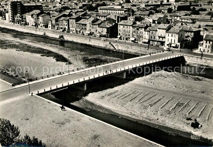 Ales Le Pont Neuf vue aérienne