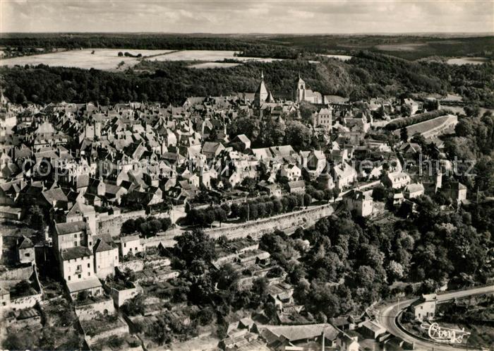 Avallon Vue panoramique aérienne