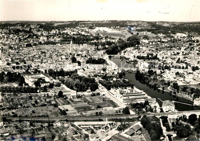 Perigueux Les trois ponts sur L Isle vue aérienne